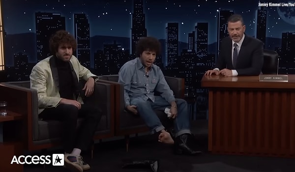 Tartışmaların ardından Benny Blanco, Jimmy Kimmel Live programına konuk oldu.