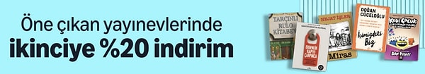 Kitap kurtları buraya: Öne çıkan yayınevlerinde ikinci kitaba %20 indirim!