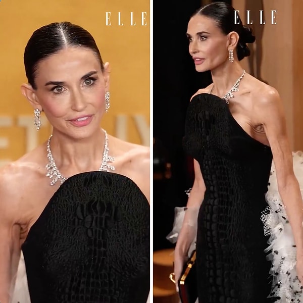 Making a bold statement, Demi Moore graced the red carpet at the Actor Awards night held on the evening of March 1st, declaring once again, "I'm here."