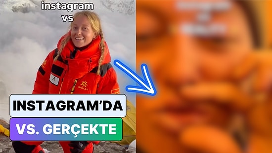 Dağcılık Yapan Bir Kadın Instagram'da Paylaştığı Fotoğraflarla Dağcılığın Gerçek Yüzünü Karşılaştırdı
