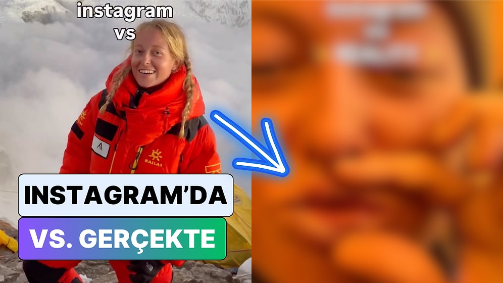 Dağcılık Yapan Bir Kadın Instagram'da Paylaştığı Fotoğraflarla Dağcılığın Gerçek Yüzünü Karşılaştırdı