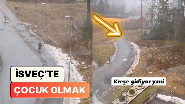 İsveç'te Yaşayan Bir Aile Kreşe Tek Başına Giden 5 Yaşındaki Çocuğu Paylaştı