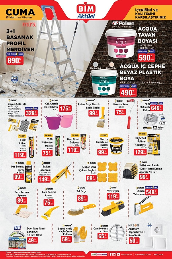 3+1 Basamak Profil Merdiven 890 TL