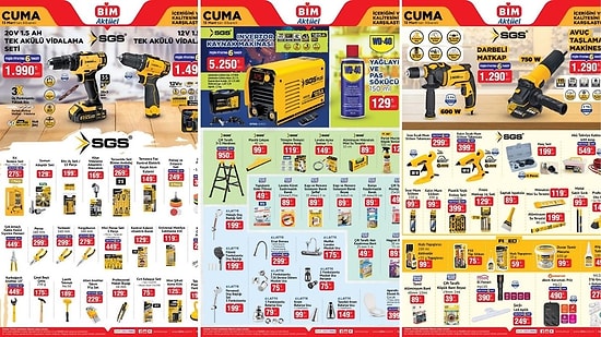 BİM'e Yapı Market Ürünleri Geliyor! 13 Mart 2026 BİM Aktüel Kataloğu