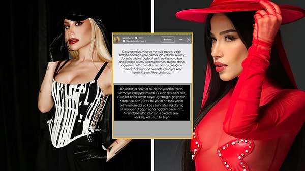 Bir diğer sert tepki ise İrem Derici’den geldi.