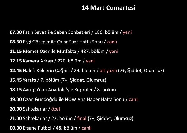 NOW'ın Sahtekarlar dizisinin final bölümü ertelendi. Final 1 hafta sonra yayınlanacak.