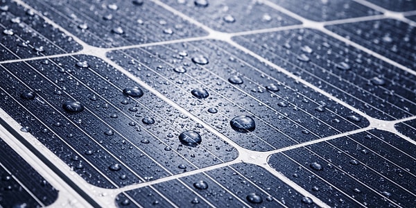 Güneş ışığı ve yağmur aynı panelde birleşiyor