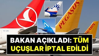 Ulaştırma Bakanı Abdulkadir Uraloğlu, THY, Pegasus, AJet ve SunExpress’in İptal Ettiği Uçuşları Açıkladı