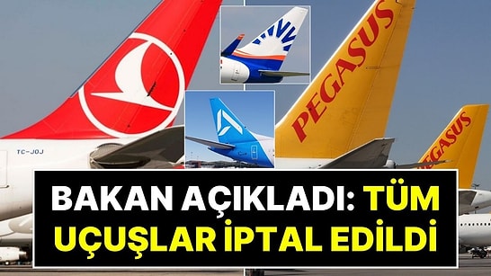 Ulaştırma Bakanı Abdulkadir Uraloğlu, THY, Pegasus, AJet ve SunExpress’in İptal Ettiği Uçuşları Açıkladı