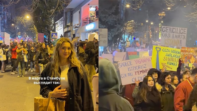 Russian Expat Reacts: "March 8 in Turkey is Not What I Expected!" See the Surprising Women's Day March!