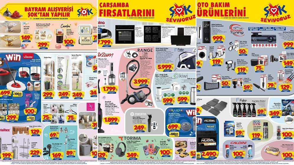 ŞOK'a Bayram Çikolataları Geliyor! 11 Mart 2026 ŞOK Aktüel Ürünler Kataloğu