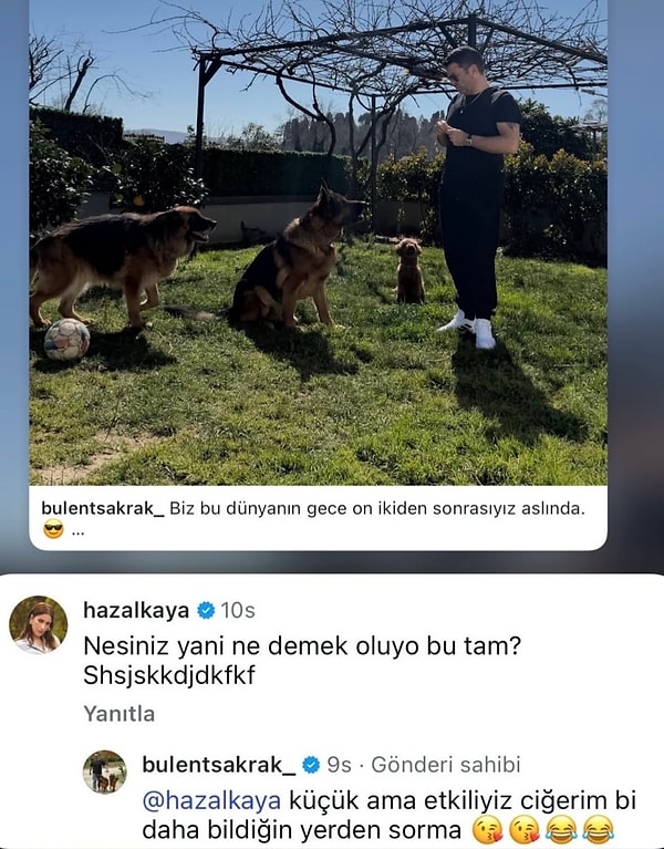 Geçtiğimiz saatlerde Bülent Şakrak, sosyal medya hesabından köpekleriyle verdiği bir pozu paylaştı. Fotoğrafın altına ise biraz “edebiyatlı” bir not düşmeyi ihmal etmedi.