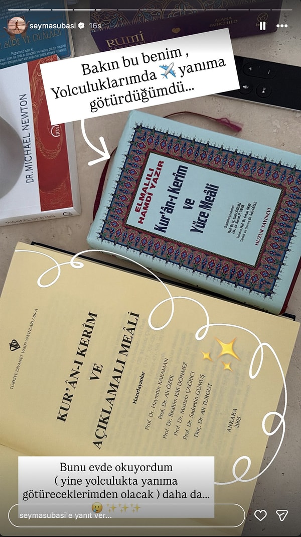 Bu süreçten sonra sosyal medya paylaşımlarında dikkat çeken bir değişim yaşayan Şeyma Subaşı, zaman zaman yaptığı dini içeriklerle konuşulmaya başladı.
