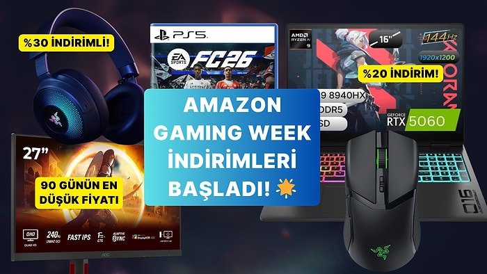 Oyunun Kuralını Değiştiren İndirimler: Amazon Gaming Week’in Öne Çıkan 11 Fırsatını Seçtik!