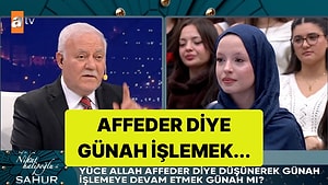 Nihat Hatipoğlu'na Bu Defa Bile Bile Günah İşlemenin Günahı Soruldu