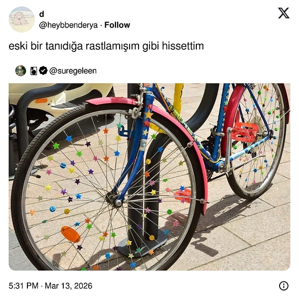 Uzun zamandır bisiklet süren çocuk bile görmüyordum.