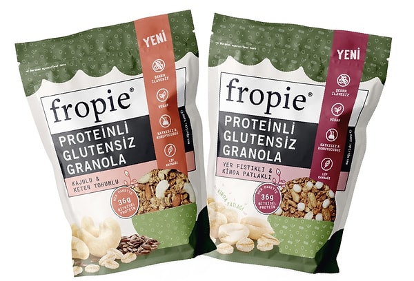 Sağlıklı kahvaltıların yeni favorisi: Fropie Protein Granola Tanışma Paketi!