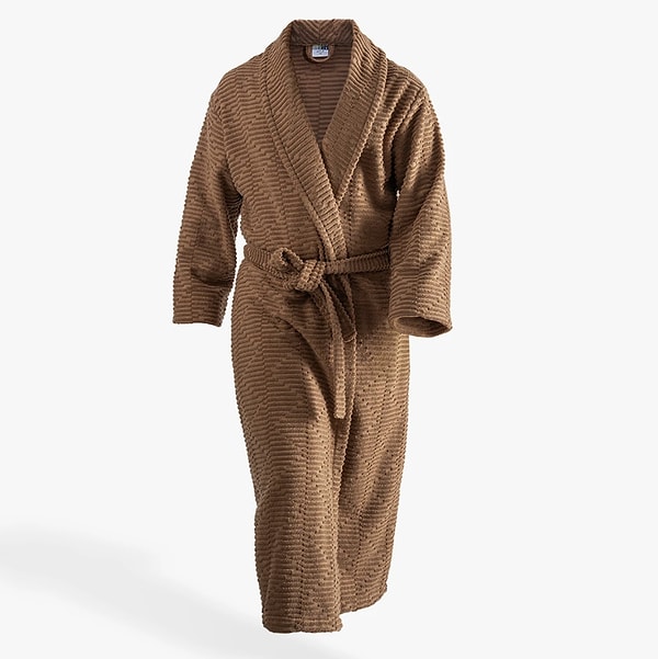 Banyonuza kahve tonlarında asalet: Green Black Anisa Erkek Bornoz!