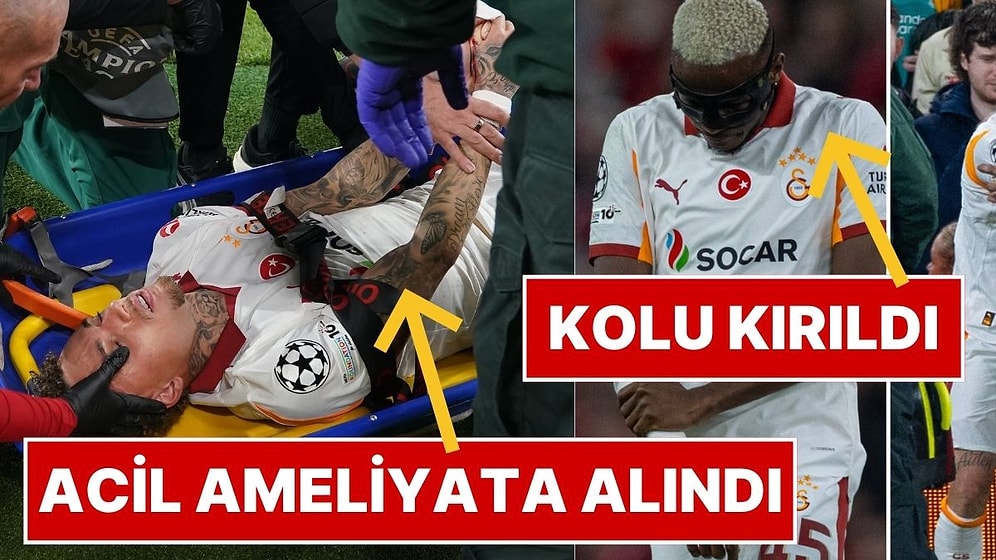Galatasaray'da Noa Lang ve Osimhen Şoku! Osimhen'in Kolu Kırıldı, Noa Lang Ameliyata Alınacak