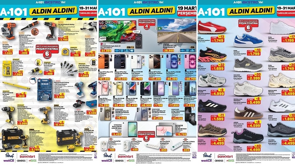 A101'e Hamur Yoğurma Makinesi Geliyor! 19 Mart 2026 A101 İnternete Özel Aldın Aldın Kataloğu