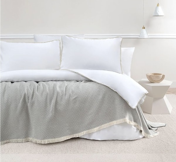 Yatak odasında dev değişim: Yataş Netha Çift Kişilik Yatak Örtüsü!