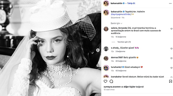 Bahar Şahin, uyarıların ardından paylaşımını düzeltti ve "Teşekkürler. Hallettim" yazdı.