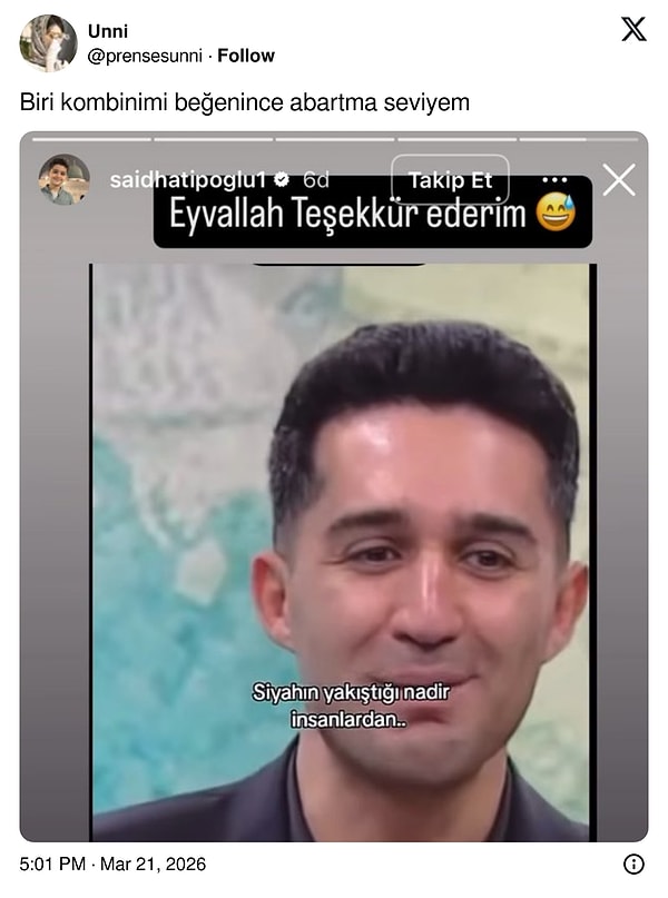 17. Her türlü övgüye karşı biz: