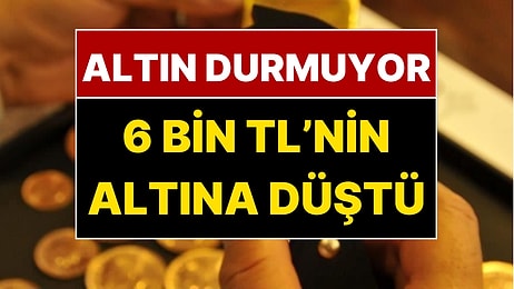 Gram Altın 6 Bin Liranın Altına Hızlıca Düştü!