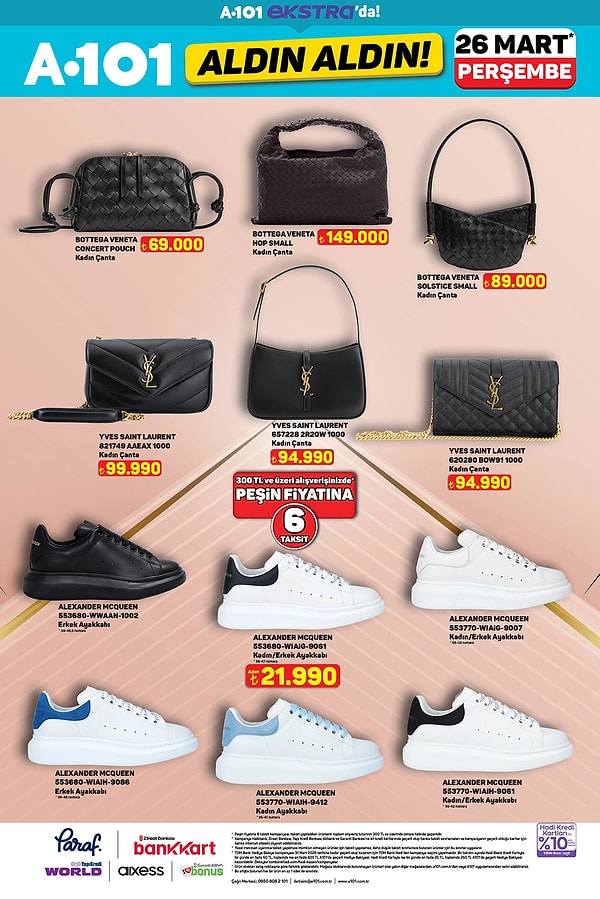 Yves Saint Laurent Çanta Modelleri ve Alexander McQueen Sneaker Çeşitleri