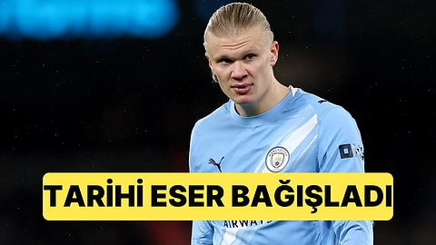 Haaland, 100 Bin Sterline Aldığı Kitabı Büyüdüğü Kasabaya Hediye Etti