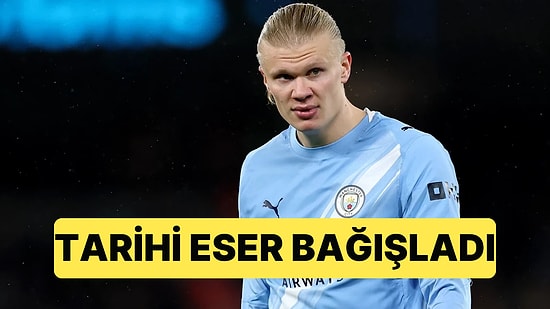 Haaland, 100 Bin Sterline Aldığı Kitabı Büyüdüğü Kasabaya Hediye Etti