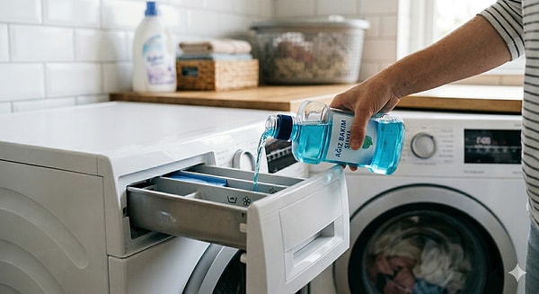 Bunun için yapmanız gereken tek şey, makineyi boş çalıştırırken bir bardak ağız bakım suyunu tambura veya deterjan gözüne eklemek.