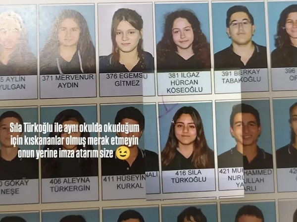 İşte Sıla Türkoğlu'nun TikTok'ta gündem olan lise fotoğrafı: