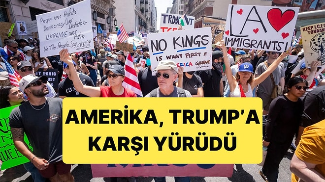 ABD'de Üçüncü Kez Trump'a Karşı "Krallara Hayır" Yürüyüşü Yapıldı