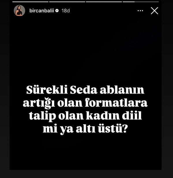 Ancak Topal’ın yanıtını gören Bali durmak bilmedi ve Instagram hesabı üzerinden konuya dair paylaşımlar yapmaya devam etti 👇