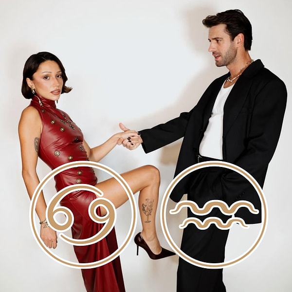 Yengeç Kadını Zeynep Bastık ve Kova Erkeği Serkay Tütüncü