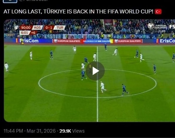 FOX Soccer; Türkiye nihayet Dünya Kupası'na geri döndü.