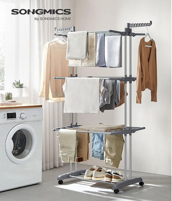 Evde kurutma derdine son: SONGMICS 4 Kademeli Kurutucu!