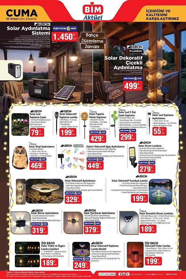 Solar Aydınlatma Sistemi 1.450 TL