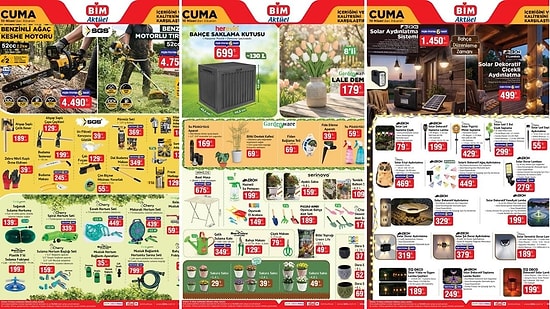 BİM'e Bahçe Balkon Ürünleri Geliyor! 10 Nisan 2026 BİM Aktüel Kataloğu