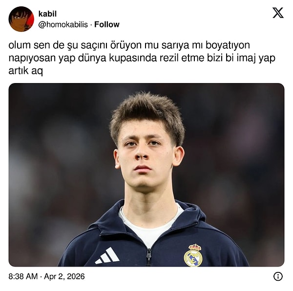 Arda Güler pek çok meslektaşının aksine sade bir tarzla izleyicilerin karşısına çıkıyor.