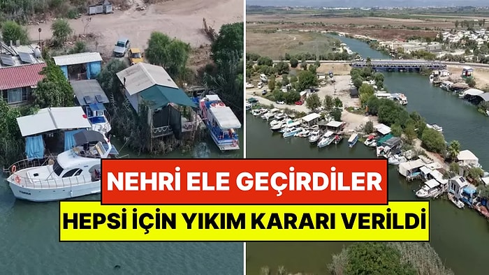 Pandemide Yerleşip Nehri Ele Geçirdiler: 300 Kaçak Ev İçin Yıkım Kararı Verildi