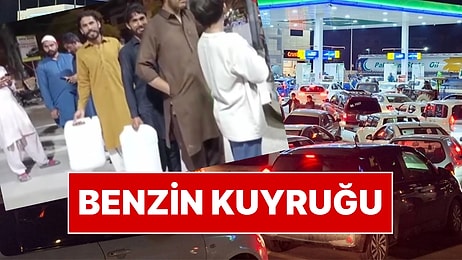 Benzine Yüzde 42 Motorine Yüzde 55 Zam Yapılınca Bidonlarla Akaryakıt İstasyonlarına Akın Ettiler