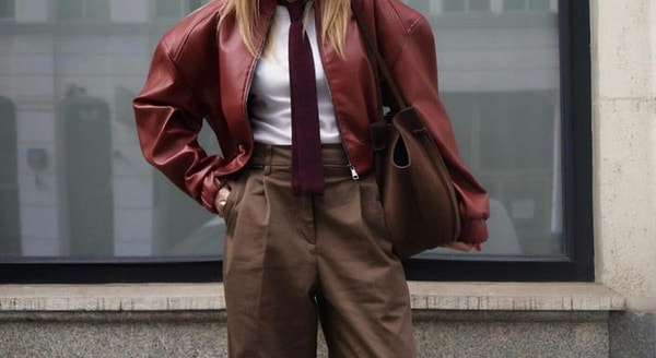 Kahverengi ve bordo birbirine çok yakışır ama her zaman değil.