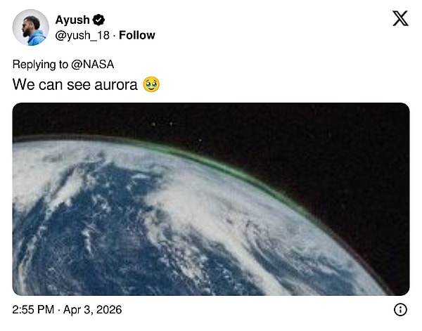 "Kutup ışıklarını görebiliyoruz"