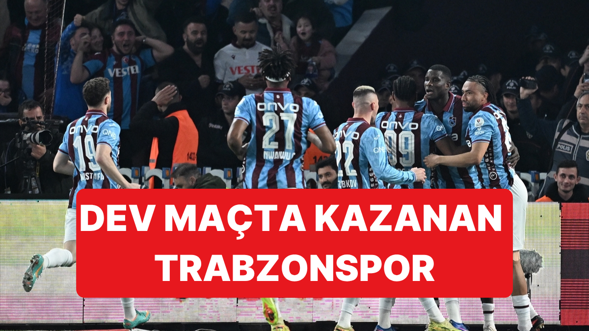 Haftanın İlk Kritik Maçında Trabzonspor Evinde Galatasaray'ı 2-1 Yendi