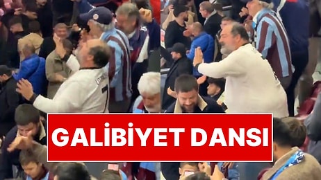 Yemeksepeti Kurucusu Nevzat Aydın Trabzonspor'un Galatasaray Galibiyeti Sonrası Statta Dans Etti