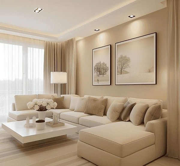 Krem rengi evlere her zaman zarif bir yumuşaklık katıyor.