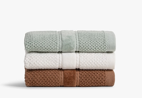 Banyonuza zarif bir dokunuş: Anna 3'lü El Havlusu Seti!