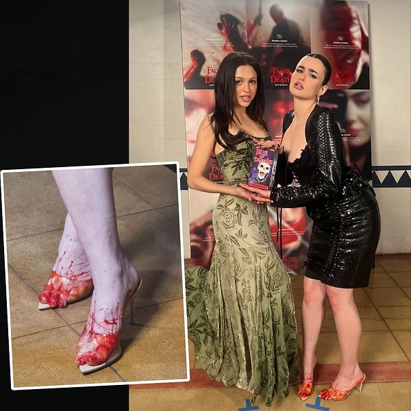 Geçtiğimiz saatlerde ise yeni filmi Faces of Death galasında boy gösterdi.